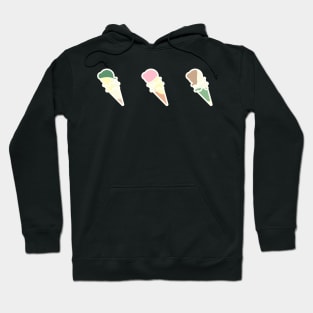 abstract pattern ice cream corolful Hoodie